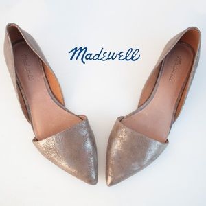 MADEWELL KENDRA D’ORSAY METALLIC FLATS SZ 7